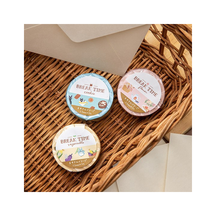 Masking Tape Break Time Fleurs - Le Château Ambulant