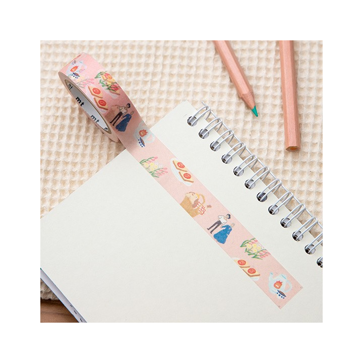 Masking Tape Break Time Fleurs - Le Château Ambulant