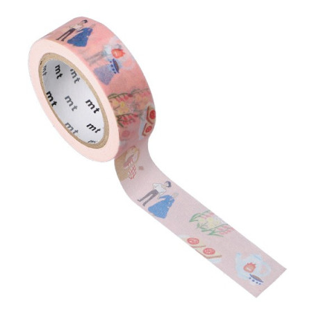 Masking Tape Break Time Fleurs - Le Château Ambulant