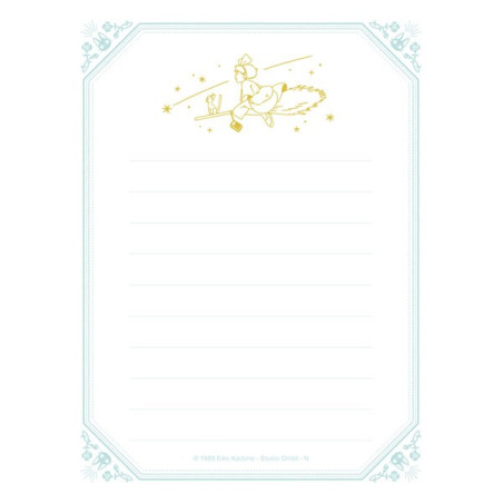 Set papier à lettre Fleurs - Kiki La Petite Sorcière