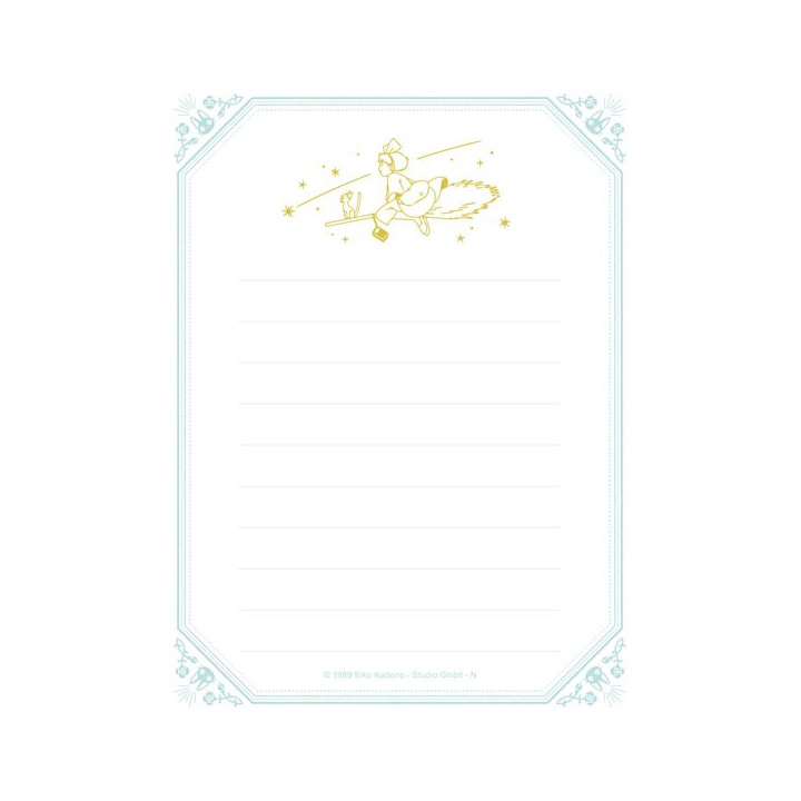 Set papier à lettre Fleurs - Kiki La Petite Sorcière