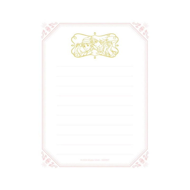 Set papier à lettre Fleurs - Le Château Ambulant