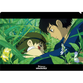 A4 Size Clear Folder San & Ashitaka - Pricess Mononoke