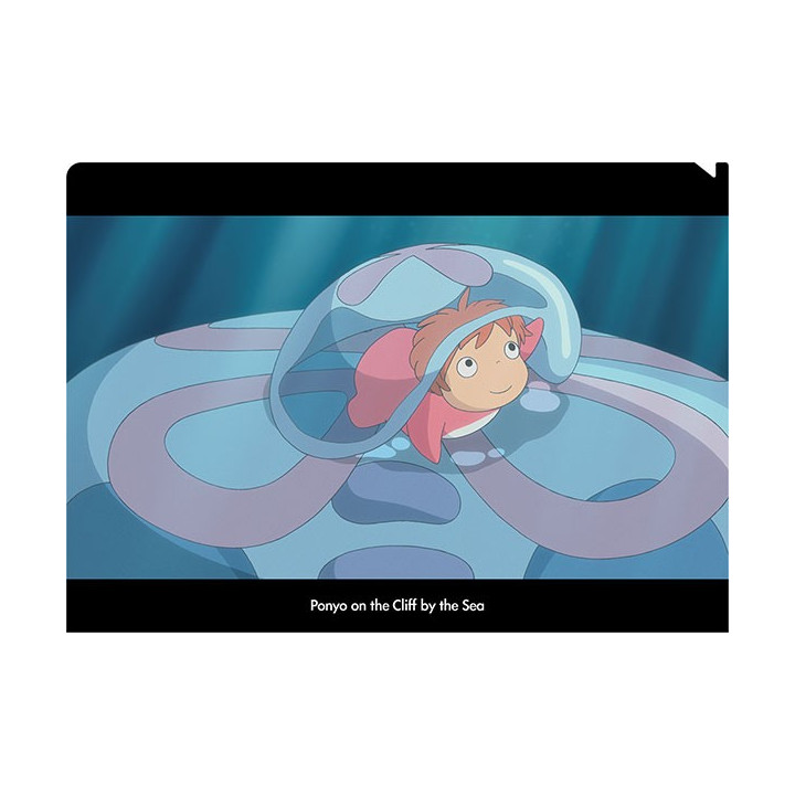 A4 Size Clear Folder  Ponyo on jellyfish - Ponyo on the Cliff by the 