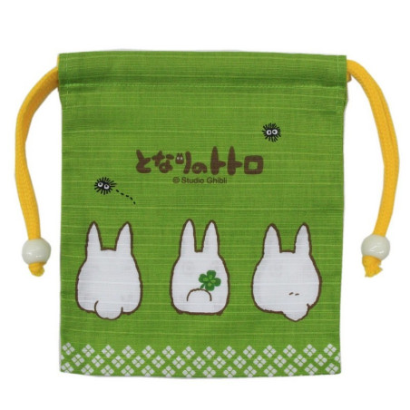 Sacoche Tissu Verte Totoro Blanc - Mon Voisin Totoro