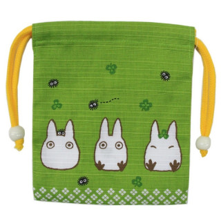 Sacoche Tissu Verte Totoro Blanc - Mon Voisin Totoro