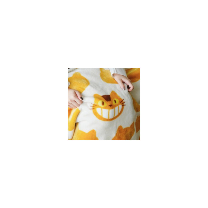 Grande couverture Chatbus silhouette 200x140 cm - Mon Voisin Totoro