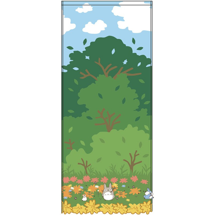 Towel Medium and Small Totoro racing 34x80 cm - My Neighbor Totoro