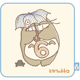 Mini Serviette Totoro anniversaire 6 25x25 cm - Mon Voisin Totoro