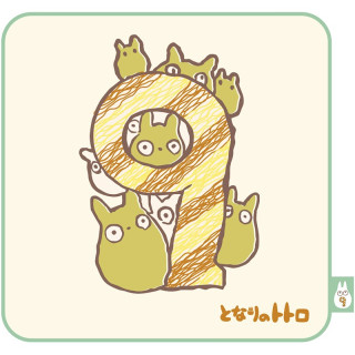 Mini Serviette Totoro anniversaire 9 25x25 cm - Mon Voisin Totoro