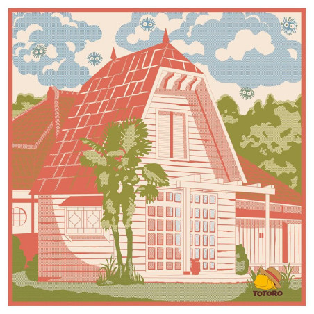 Serviette Imabari Maison de Satsuki & Mei 40x40 cm - Mon Voisin Totor