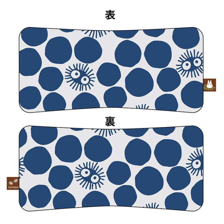 Coussin brique moiré Noiraude silhouette   - Mon Voisin Totoro