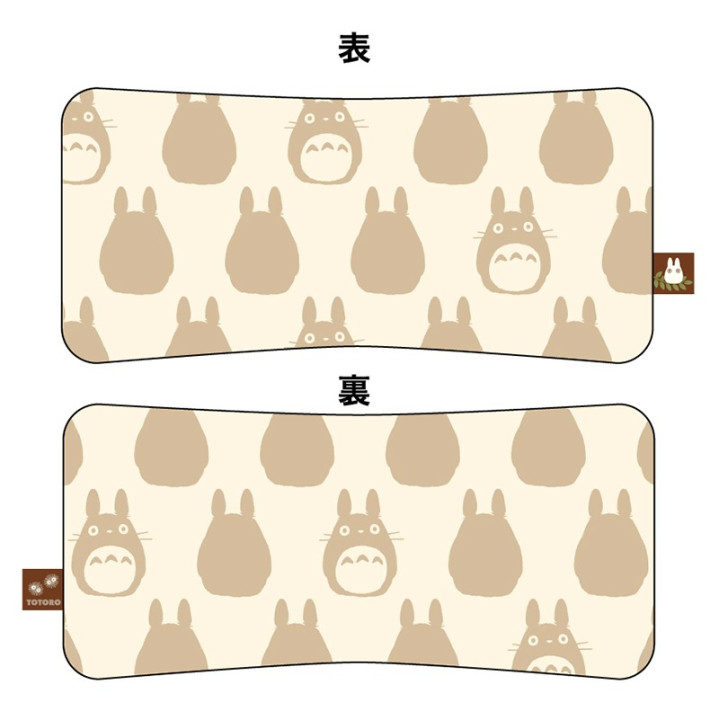 Coussin brique moiré Totoro silhouette   - Mon Voisin Totoro