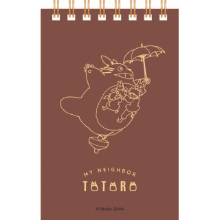Carnet à spirales gauffré 11,5×7,2cm Totoro Volant - Mon Voisin Totor