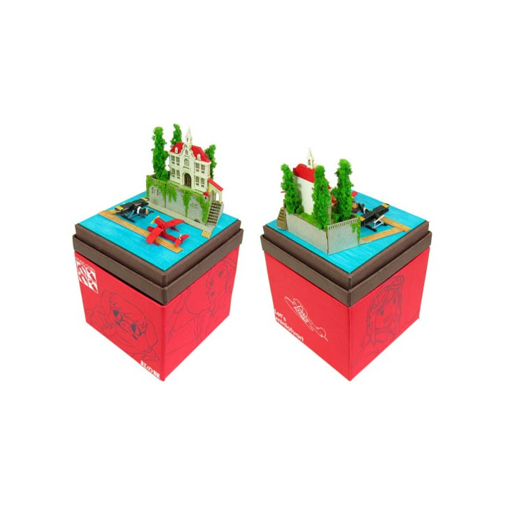 Diorama papier Adriano & hydravion de chasse - Porco Rosso