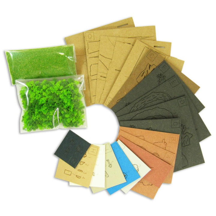 Diorama papier Ashitaka en forêt - Princesse Mononoké