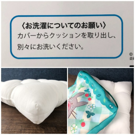 Coussin Totoro Fraises 30 x 30 x 5 cm - Mon Voisin Totoro