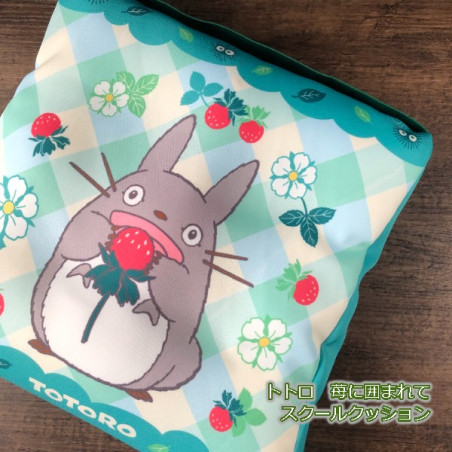 Coussin Totoro Fraises 30 x 30 x 5 cm - Mon Voisin Totoro