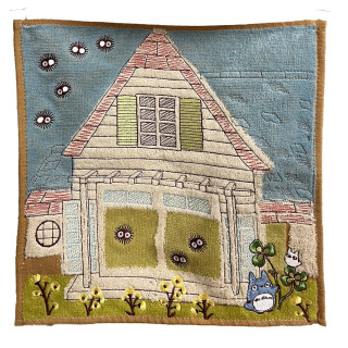 Mini Towel Totoro & Kusakabe House 25x25 cm - My Neighbor Totoro