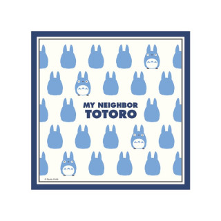 Mouchoir Silhouette Totoro Bleu 43 x 43 cm - Mon VoisinTotoro