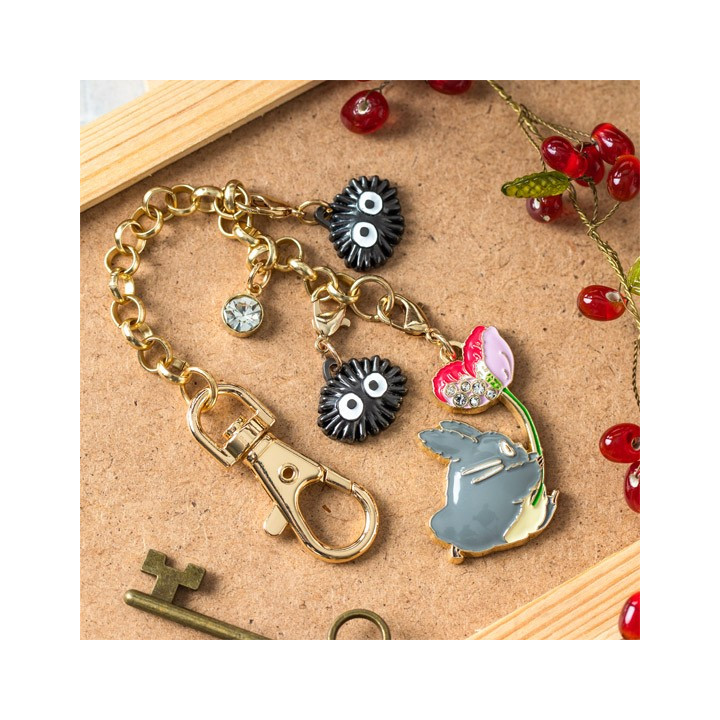 Chaînette Charms Totoro Blanc & Fruits - Mon Voisin Totoro