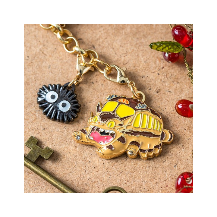Chaînette Charms Chatbus & Noiraude - Mon Voisin Totoro
