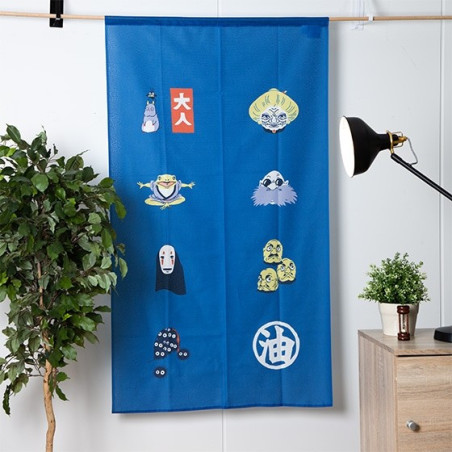 Japanese Curtain Kichijo Blue - Spirited Away
