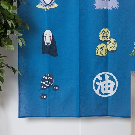 Japanese Curtain Kichijo Blue - Spirited Away