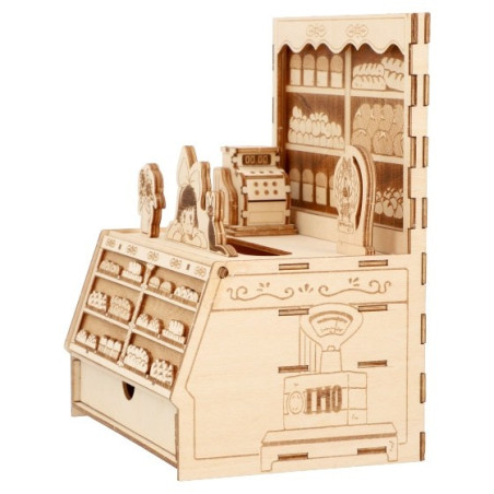 Maquette en bois Kigumi Boulangerie - Kiki la petite sorcière