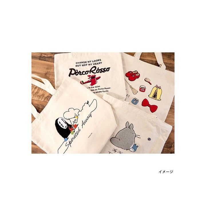 Tote bag Brodé No Face Tricotant - Le Voyage de Chihiro