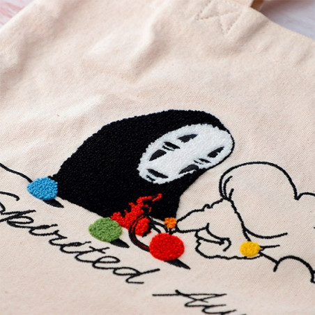 Tote bag Brodé No Face Tricotant - Le Voyage de Chihiro
