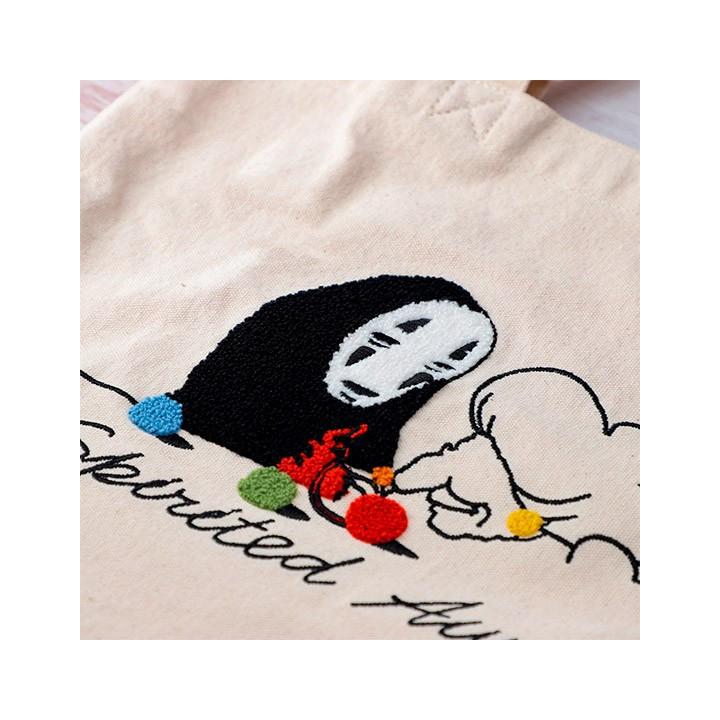 Tote bag Brodé No Face Tricotant - Le Voyage de Chihiro