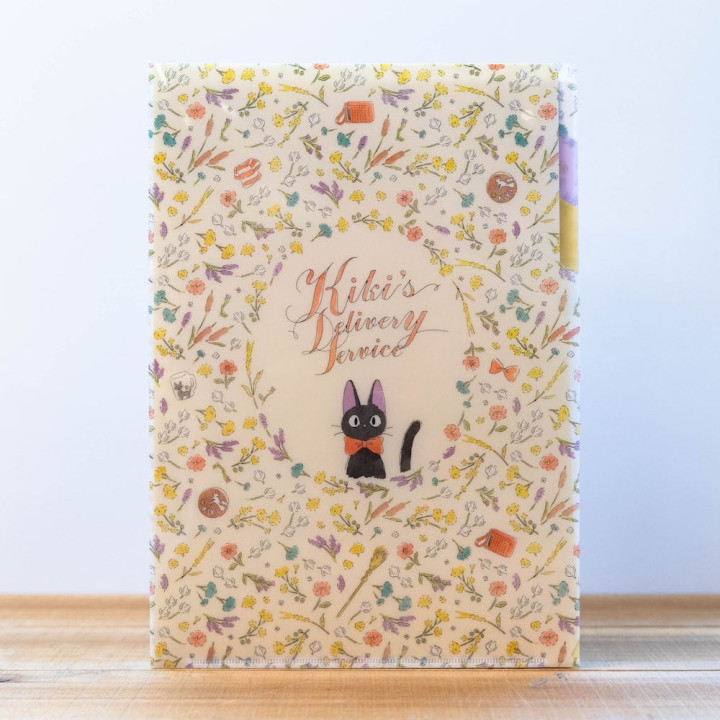 Chemise A4 avec 3 rabats Fleurs - Kiki la petite sorcière