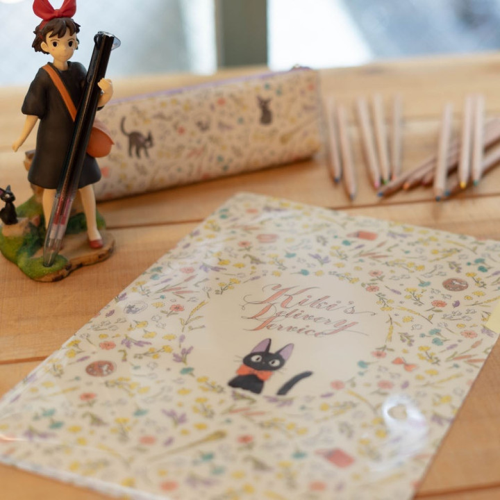 Chemise A4 avec 3 rabats Fleurs - Kiki la petite sorcière