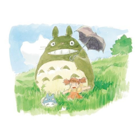 Carte de vœux aquarelle 24 x 15,8 cm Mei & Totoro - Mon Voisin Totoro