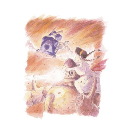 Watercolour Greeting cards 24 x 15,8 cm Rescue - Castle in the Sky