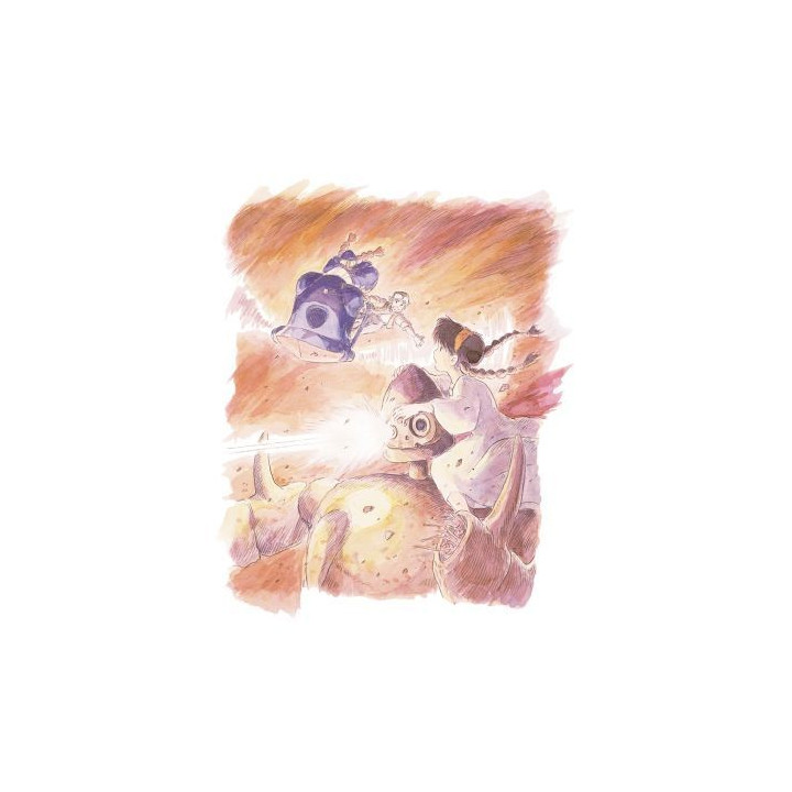 Carte de vœux aquarelle 24 x 15,8 cm Sauvetage - Le Château dans le c