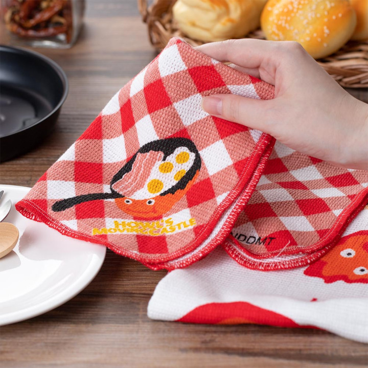 Set de 2 Torchons Calcifer - Le Château ambulant