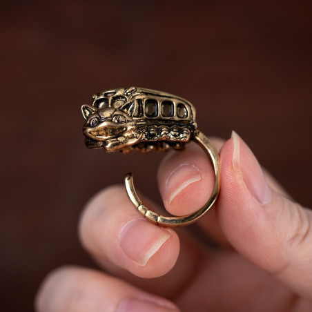 Bague vintage Chatbus - Mon Voisin Totoro