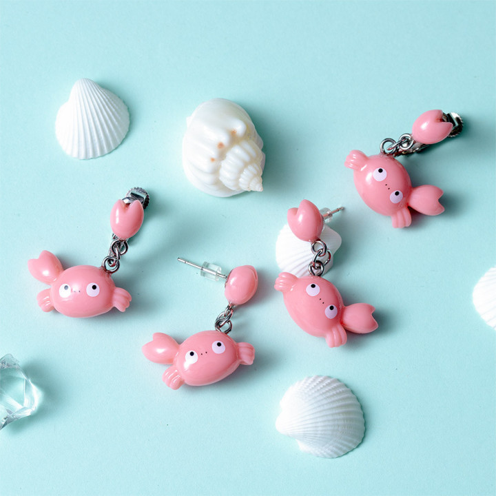 Boucle d’oreilles Clip Mei Crabe - Mon Voisin Totoro