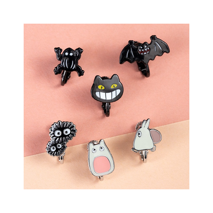 Boucles d’oreilles clip Générique Totoro set de 6 - Mon Voisin Totoro