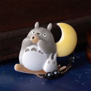 Broche Totoro Ocarina sous la lune - Mon Voisin Totoro