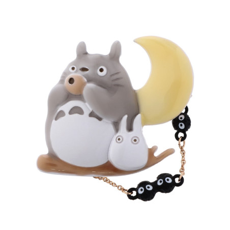 Broche Totoro Ocarina sous la lune - Mon Voisin Totoro