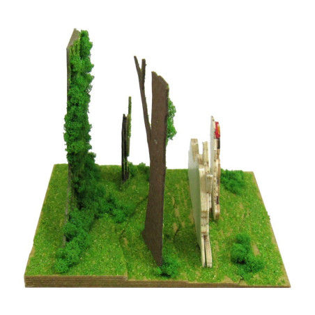 Diorama papier San & Loup Moro  - Princesse Mononoké