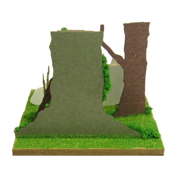 Diorama papier San & Loup Moro  - Princesse Mononoké