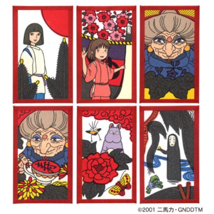 Cartes Hanafuda à Collectionner - Le Voyage de Chihiro