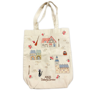 Tote bag avec patch Ville de Kiki  - Kiki la petite sorcière
