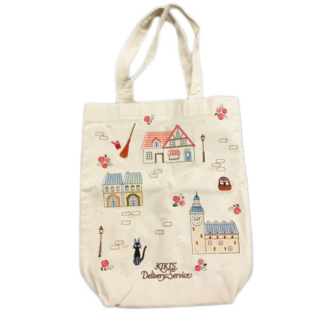 Tote bag with patch Kiki’s town  - Kiki's Delivery Service