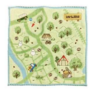 Mini Towel Hiking map 25x25 cm - My Neighbor Totoro