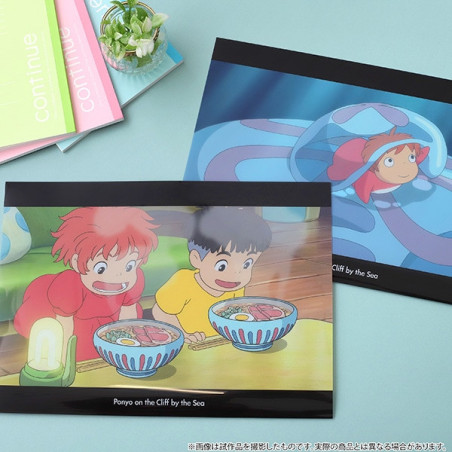 Chemise A4 Ponyo & Sosuke ramen - Ponyo sur la falaise